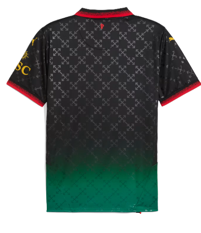 Maillot Off-White noir AC Milan ADULTE