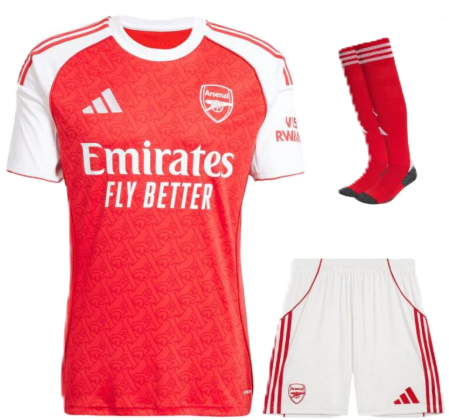 Ensemble domicile Arsenal FC ENFANT (3-13 ans) 2025/2026