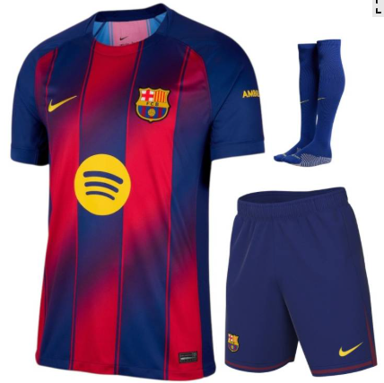 Ensemble domicile FC Barcelone ENFANT (3-13 ans) 2025/2026