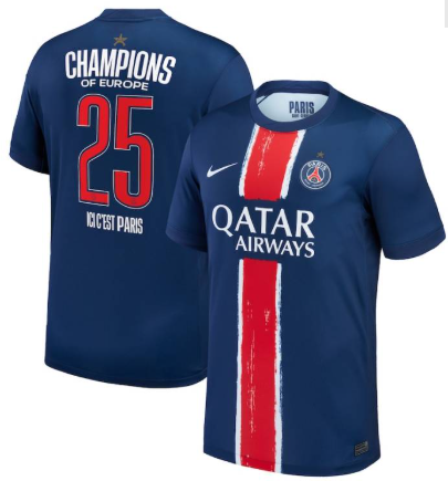 Maillot domicile "Champions of Europe" Paris-Saint-Germain ADULTE