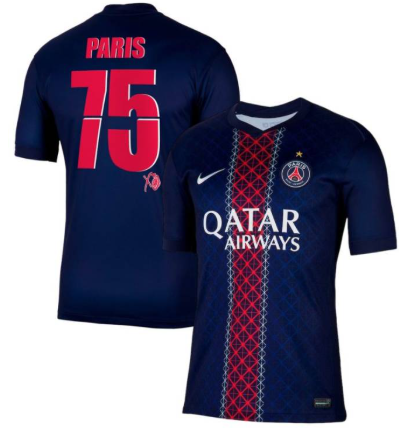 Maillot  "X XO PARIS 75" Paris-Saint-Germain ADULTE 2025/2026