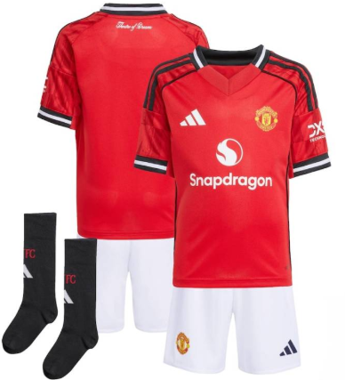 Ensemble domicile Manchester United ENFANT (3-13 ans) 2025/2026
