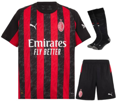 Ensemble domicile AC Milan ENFANT (3-13 ans) 2025/2026